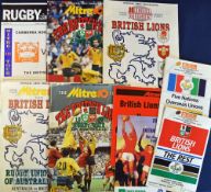 1980s British Lions etc Rugby Programmes (9): British Lions v The Rest (& Five Nations v Overseas)