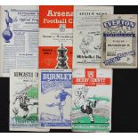 1950/51 Wolverhampton Wanderers away match programmes Tottenham Hotspur (Champions), Arsenal,