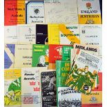 1981-2 Australia in GB & I Rugby Programmes Full Set etc (26): Complete collection of 24