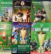1998-2009 European Cup Final Rugby Programmes (6): Large, packed editions for the Heineken finals