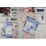 1948/49 Selection of Blackpool away league match programmes to include Burnley, Middlesbrough, Stoke