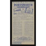 1947/48 at Portsmouth 28 February 1948 FA XI v Queens Park (Scotland) match programme at Fratton