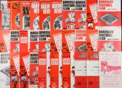 Selection of Barnsley programmes, mainly FA Cup matches to include 1951/52 Colchester Utd (FAC),
