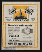 1938/39 Norwich City v Blackburn Rovers Div. 2 match programme 8 April slight crease o/wise good.