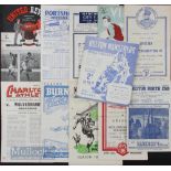 1948/49 Wolves away league match programmes to include Manchester Utd, Portsmouth (tape edge),