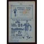 1933/34 Ipswich Town v Harwich & Parkeston fund raising match for the East Suffolk and Ipswich