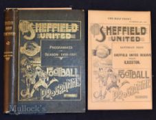 1900/1901 at Sheffield United challenge football programme, Sheffield (7 United, 4 Wednesday