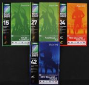 RWC 2007 Rugby Programmes etc (4): Wales v Canada, Australia v Fiji and NZ v Romania, all pool