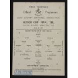 1926/27 Kent FA Senior Cup final Northfleet Utd v Sheppey Utd 18 April 1927 single card, has been