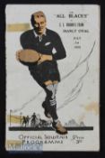 Very Rare 1925 NZ in Australia Rugby Programme: Sought-after issue from EJ Thorn’s XV v the All