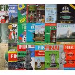 Collection of FA Cup final match programmes 1967, 1968, 1969, 1970 plus replay, 1971-1979, 1981 plus