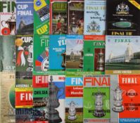 Collection of FA Cup final match programmes 1967, 1968, 1969, 1970 plus replay, 1971-1979, 1981 plus