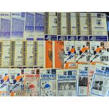 Leeds home match programmes selection to include 1960s (59) with big match content included (22),