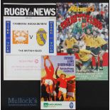 1989 British & Irish Lions to Australia Rugby Programmes etc (3): The matches against the Canberra