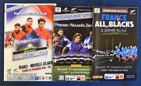 2000-on France v New Zealand Rugby Programmes (3): Both tests from 2006, the Centenary of the