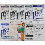 Selection of Blackpool home match programmes 1947/48 Colchester Utd (FAC) 1948/49 Preston NE, 1949/