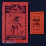 1931/32 Arsenal v Crystal Palace London Combination 7 November 1931, plus Arsenal 1931/32 small