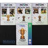 1999 Rugby World Cup Final etc Programmes (4): A5 glossy packed issues from Australia’s win over
