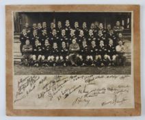 1945-6 NZEF ‘Kiwis’ Rugby Squad Photograph: A c13” x 11” mounted picture of an original photograph