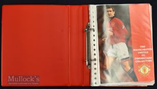 1996 Manchester United Football Club phone card collection in official binder; intercard players