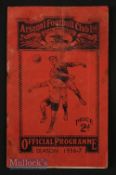 1936 England v Hungary international match programme at Highbury 2 December 1936, has staining,