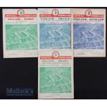 1947-50 England Home Rugby Programmes 2 (4): Issues for 1947 and 1949 as France returned to the Five