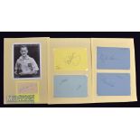 Selection of Football Autographs to include Tom Finney, Frank Blunstone, Kenny Dalgleish, Kevin