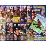 Scarlets Power Rugby programmes Vol 1 (14): Nos 1-14, 1997-8, signatures on No 3 v Pau: Craig &