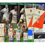 England Home Rugby Programmes 1970-2006 (13): ‘Doublers’ from previous lots, a selection of Five and