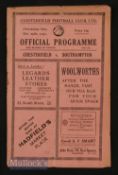 1931/32 Chesterfield v Southampton Div. 2 match programme Xmas Day 1931, slight crease, tiny nick to