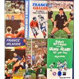 France Home Rugby Programmes v Ireland/NZ etc (6): Paris games for the Irish 1986, 1988 & 1996