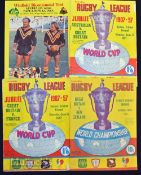 1957 Rugby League World Cup Programmes to include Australia v Great Britain June 17, Great Britain v