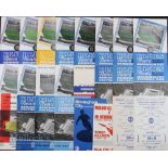 Selection of Birmingham City home match programmes to include 1956/57 Zagreb, Inter Milan,
