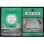 Northern Ireland v Scotland internationals 1951 & 1953 at Windsor Park. Fair-Good. (2)