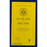 1934 Scarce Scotland v Ireland Rugby Programme: 16-9 win for the hosts, traditional issue,