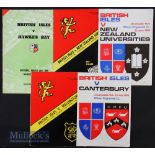 1966 British and I Lions Programmes in N Zealand (5): Issues featuring Wellington, Canterbury, NZ