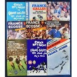 France Home Rugby Programmes v Scotland etc (9): The Scots in Paris 1985-1997 inclusive, plus France
