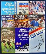 France Home Rugby Programmes v Scotland etc (9): The Scots in Paris 1985-1997 inclusive, plus France