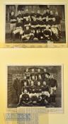 Mounted Rugby Team Photographs 1892 etc (6): Lovely group of six of the well-known, numbered and