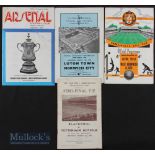 Selection of FA Cup semi-final match programmes 1953 Blackpool v Tottenham Hotspur, 1957 Aston Villa