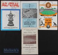 Selection of FA Cup semi-final match programmes 1953 Blackpool v Tottenham Hotspur, 1957 Aston Villa