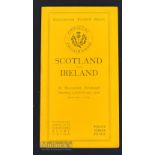 1926 Scarce Scotland v Ireland Rugby Programme: Lovely condition and fine photos in the standard