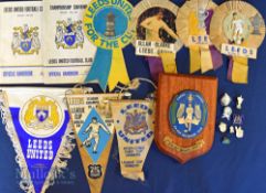 Leeds Utd pennants 1968/69 ICFC/FL cup winners 1968, Leeds Utd league champions, FAC final