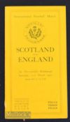 1925 Rare & Historic Scotland v England Rugby Programme: Scotland’s 14-11 Calcutta Cup win and Grand