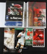 2005-2006 Great Wales Rugby Programme Collection (11): To include the scarcer USA & Canada issues (