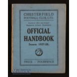 1927/28 Chesterfield handbook full of stats, photos and general information including results/