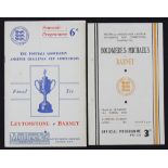 1948 FA Amateur Cup Final Leytonstone v Barnet at Chelsea match programme, semi-final Boldmere St.