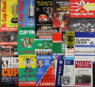 Collection of Football League cup final match programmes to include 1965 Chelsea v Leicester City,