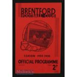 1935/36 Brentford v Arsenal Div. 1 match programme 2 November 1935. Good.