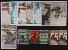 Pre-war football pools football annuals Vernons 1935/36, 1936/37, plus Vernons Bulletins (3);